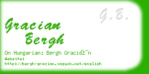 gracian bergh business card